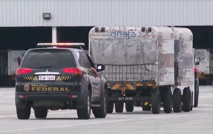 O imunizante no aeroporto de Cumbica