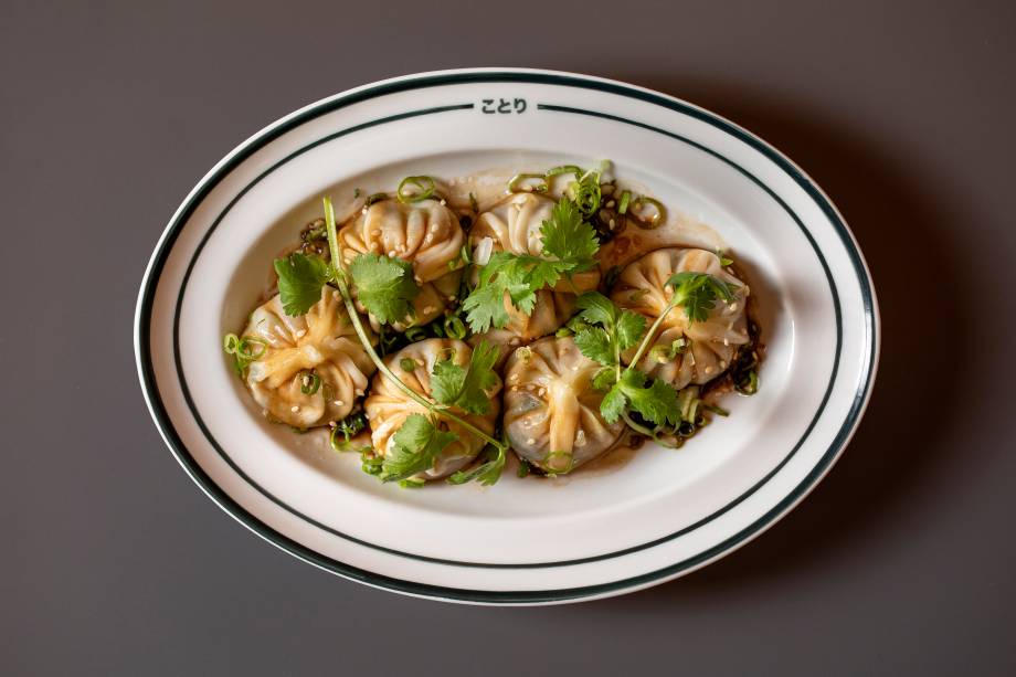 Dumpling: um dos petiscos do menu