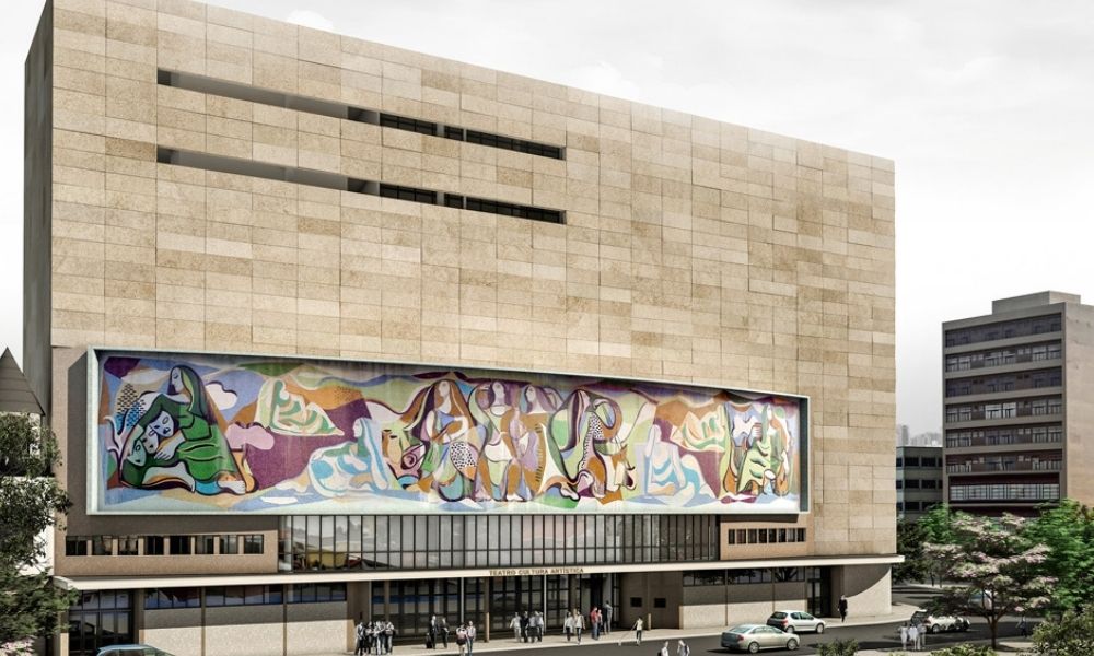 Os mosaicos de Isabel Ruas, que tocou restauração de mural de Di Cavalcanti no Cultura Artística