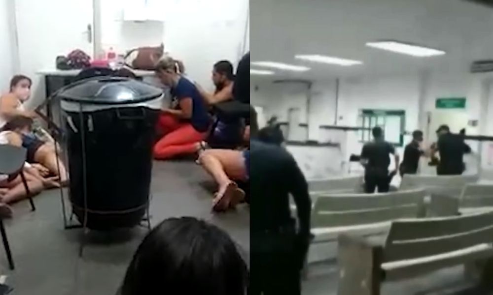 VÍDEO: Guarda armado tem surto e aterroriza pacientes em UPA