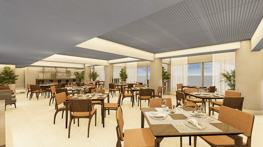 Projeto 3D do sal&atilde;o do Piselli centro.