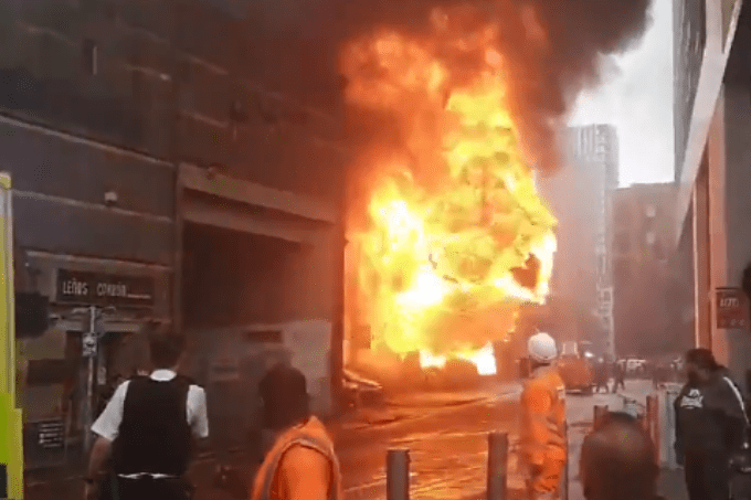 Incêndio em metrô de Londres