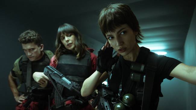 Úrsula Corberó em cena da última temporada de La Casa de Papel