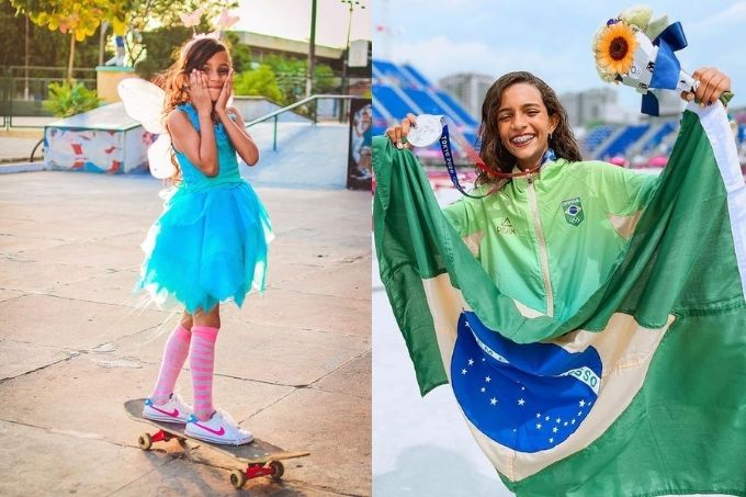 ‘Fadinha do skate’: veja o vídeo que deu origem ao apelido de Rayssa Leal