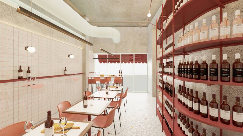 Projeto do salão: onde antes ficava o Vista Corona Projeto do salão: onde antes ficava o Vista Corona