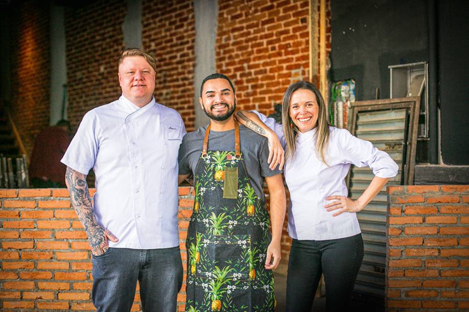 Alexandre Vorpagel, o Alemão, Felício e Laura: trio de sócios à frente do negócio