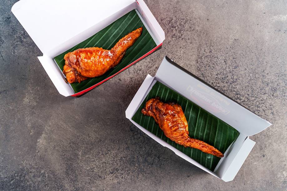 T-rex finger: asinha de frango glaceada T-rex finger: asinha de frango glaceada