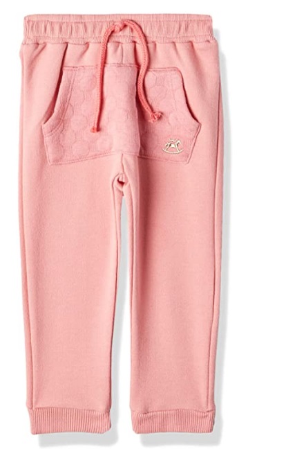 Uma cal&ccedil;a de moletom rosa