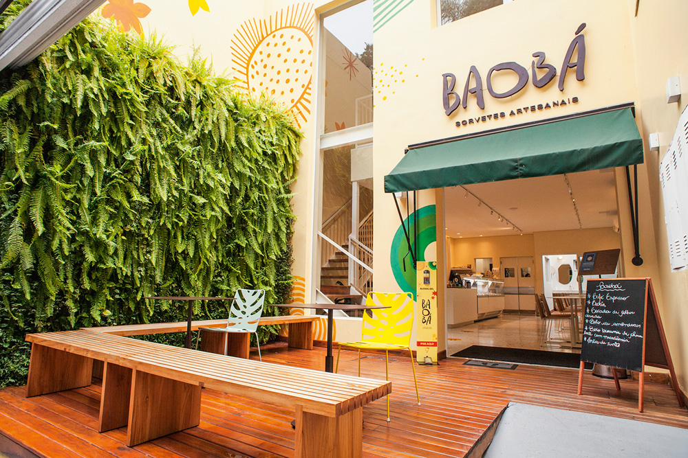 Baobá Sorvetes Artesanais tem ampla variedade de gelados