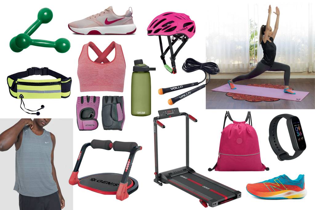 Bora treinar: uma seleção de itens para exercícios dentro ou fora de casa