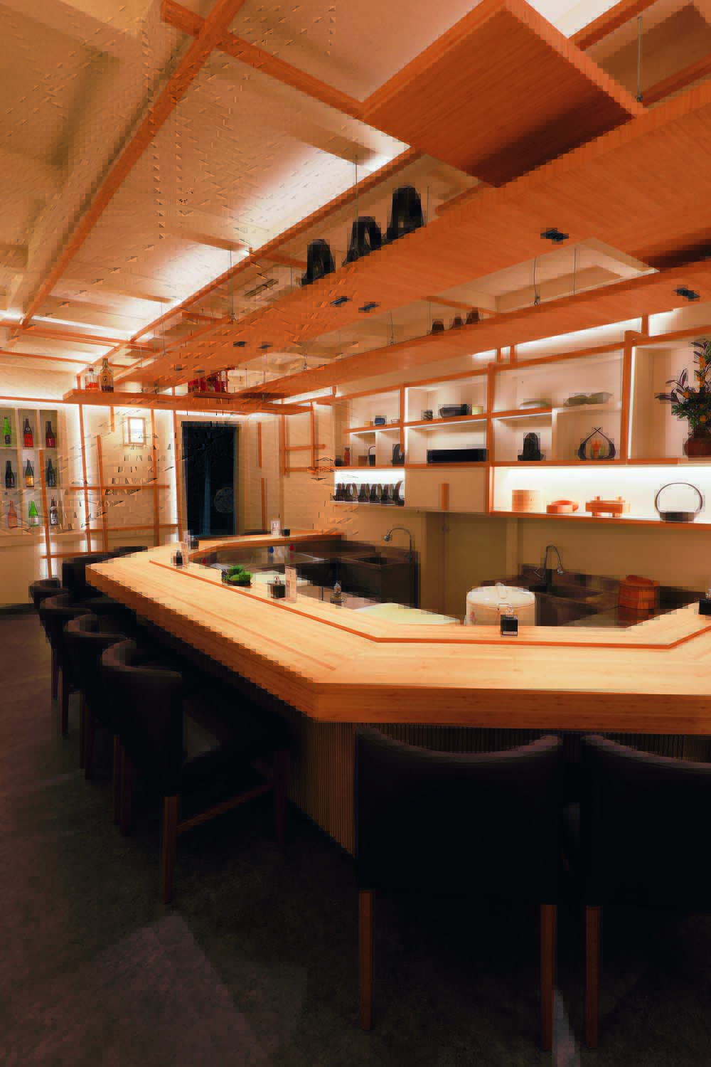 Aizomê estreia balcão especial para pratos de inspiração budista