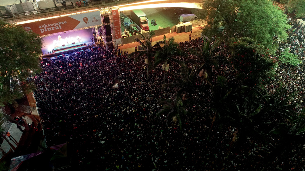 Multidão na Virada Cultura de 2019