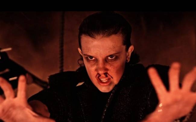 Stranger Things Millie Bobby Brown como Onze