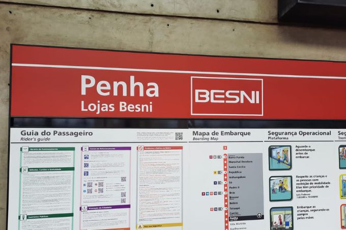 Lojas Besni anuncia que dará seu nome à estação Penha do Metrô
