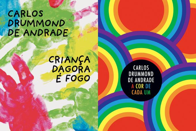 Capa de dois livros de Drummond para crianças