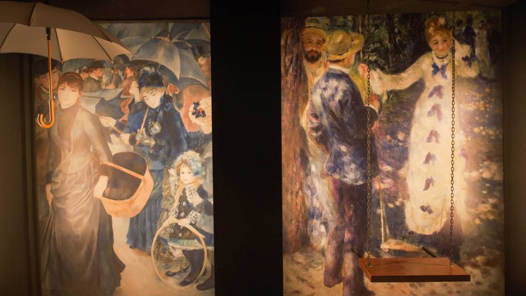 renoir Exposição com projeção de imagens