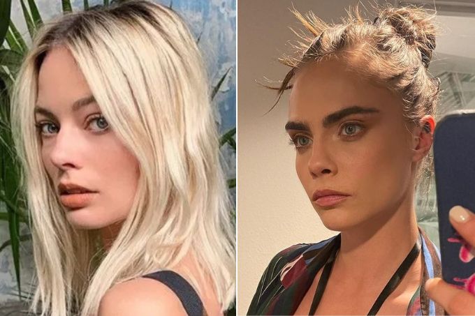 Margot Robbie sai abalada e aflita da casa de Cara Delevingne