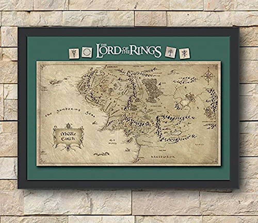 Quadro.jpg Mapa da Terra-média emoldurado