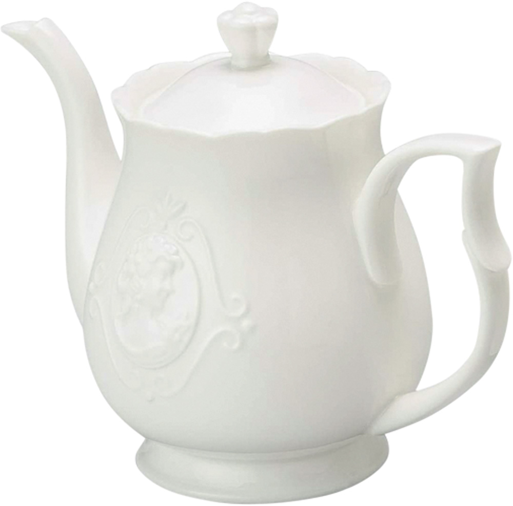 Bule branco para ch&aacute;