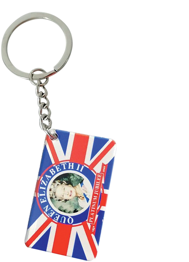 Chaveiro em homenagem &agrave; Rainha Elizabeth II