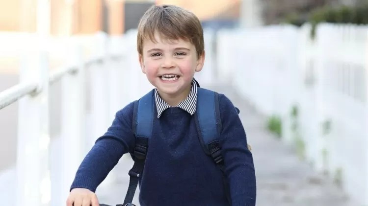 O príncipe Louis, filho de Kate e William