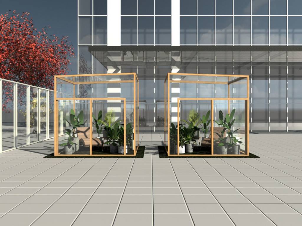 Marca instala cápsulas de relaxamento com plantas e fragrância na Paulista