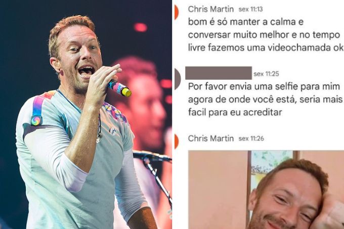 Aposentada é enganada por perfil falso de Chris Martin, do Coldplay