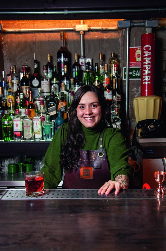 retrato da bartender