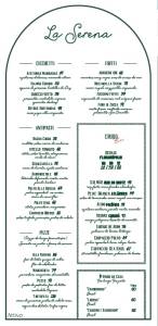 menu la serena menu la serena