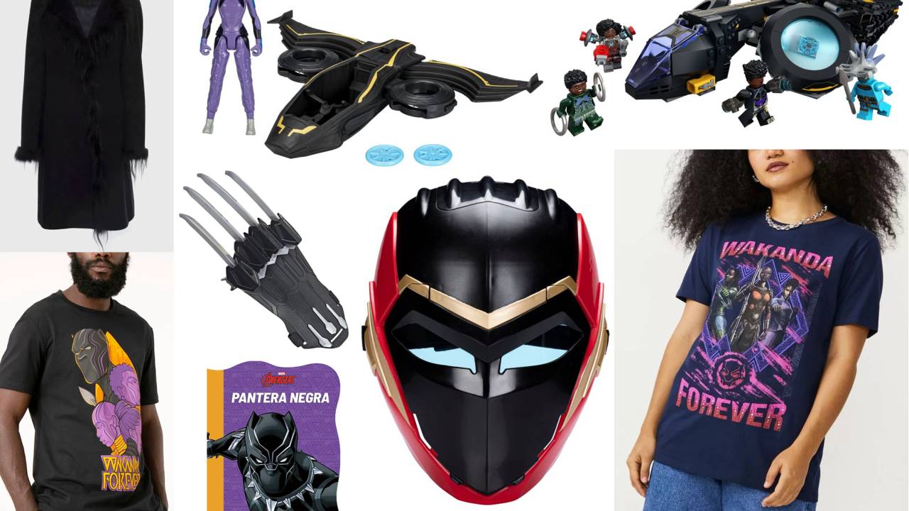Produtos inspirados nos filmes do Pantera Negra