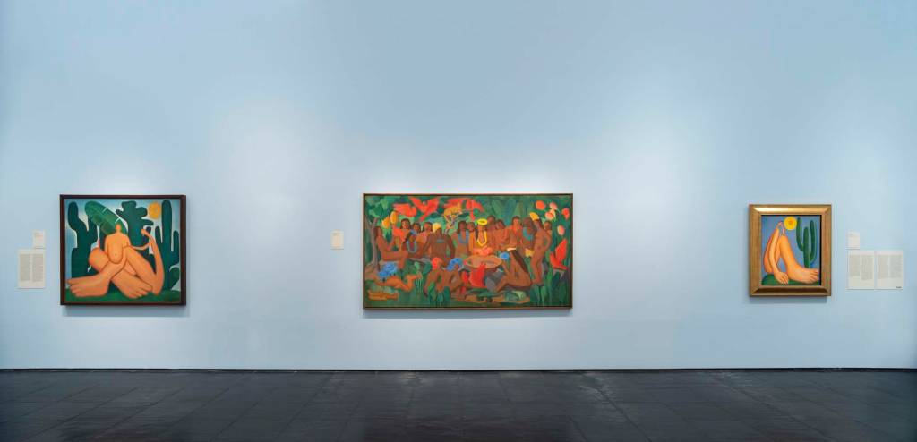 Tarsila do Amaral Obras da artista estão espalhadas pelo mundo. Há quadros na França, Argentina, Estados Unidos e alguns no Brasil – na Pinacoteca do estado de São Paulo.