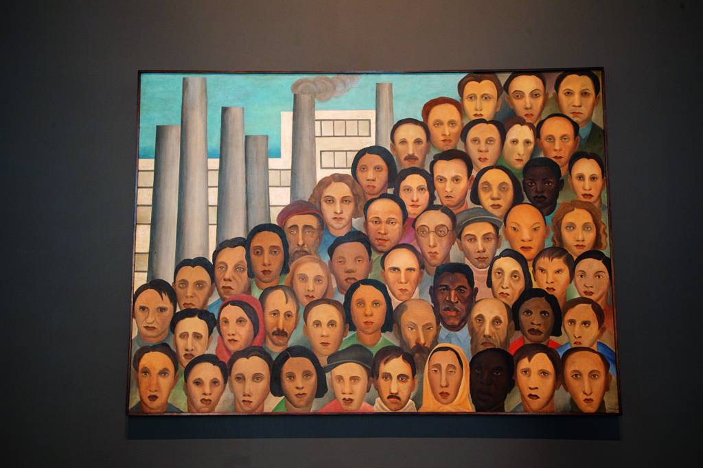 Obra ‘Operários’, de Tarsila do Amaral, pode ser vista no Palácio dos Bandeirantes. Obra 'Operários', de Tarsila do Amaral, pode ser vista no Palácio dos Bandeirantes.