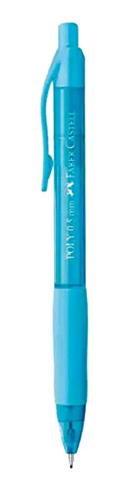 Lapiseira Faber Castell.jpg Lapiseira zul clara da Faber-Castell