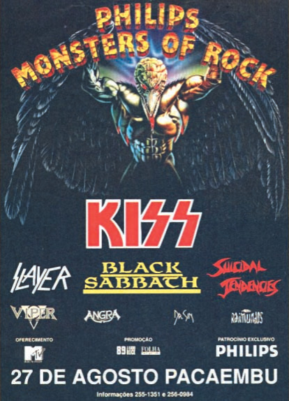Monsters of Rock Imagem mostra cartaz de festival de rock