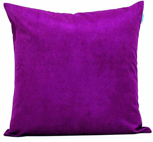 Capa de almofada magenta lisa