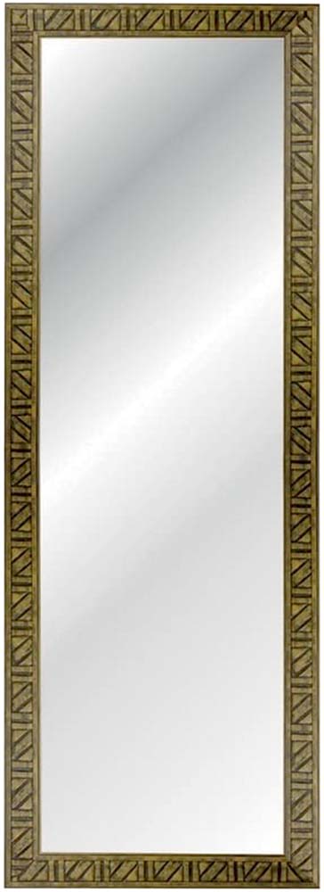Espelho retangular de parede com moldura de mdf tribal