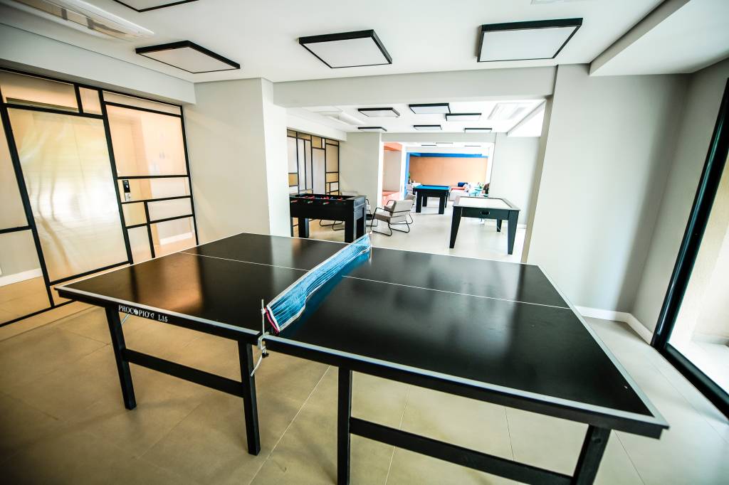 São Paulo 14 março 2023MICRO APARTAMENTOSFoto Alexandre Battibugli VSP Sala de jogos no Condomínio Nex One Estação Butantã