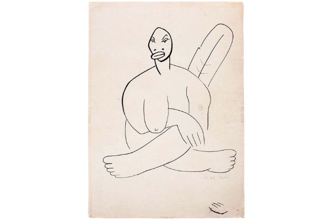 esboço a negra tarsila do amaral