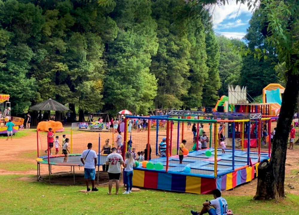 Jump Mania leva infláveis e outras atrações ao Parque Horto Florestal
