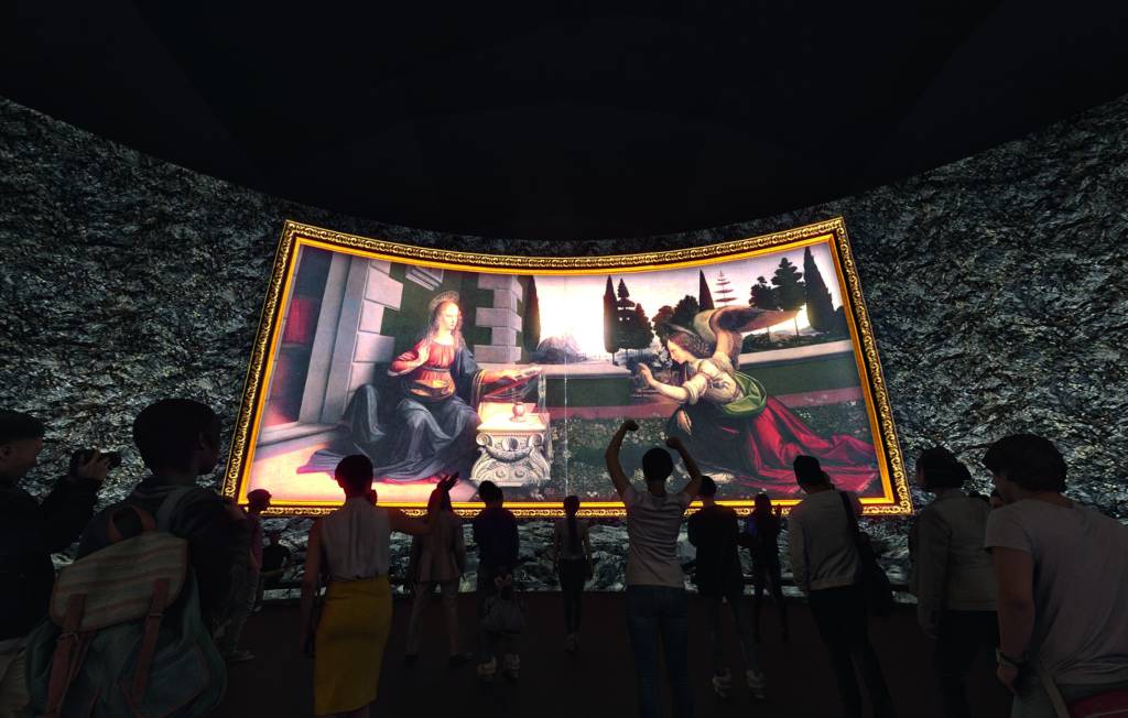 Nova mostra projeta obras de Leonardo da Vinci com inteligência artificial