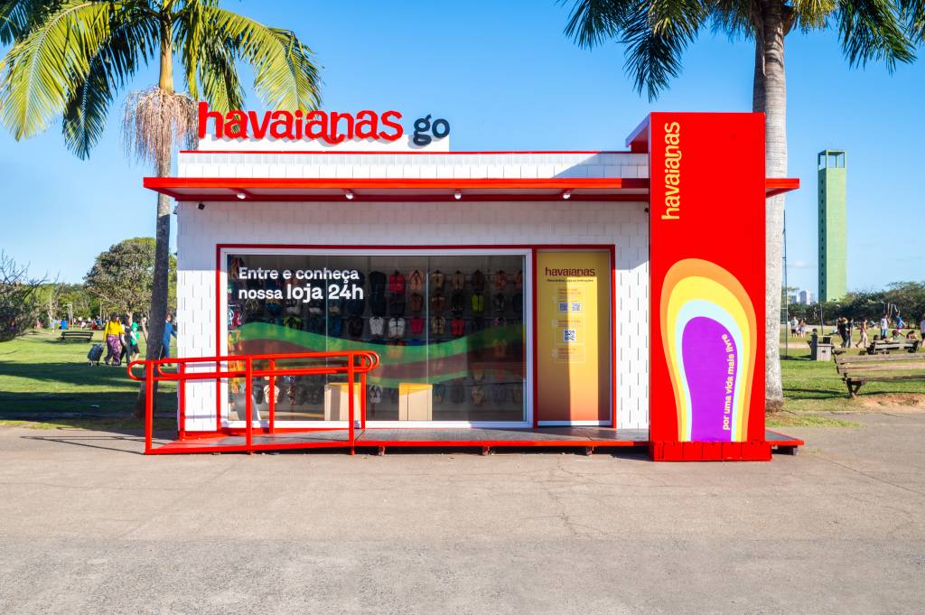 Havaianas aposta em loja contêiner dentro do Parque Villa-Lobos