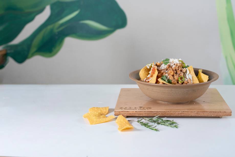 Carrito Organic: nachos com feijão picante