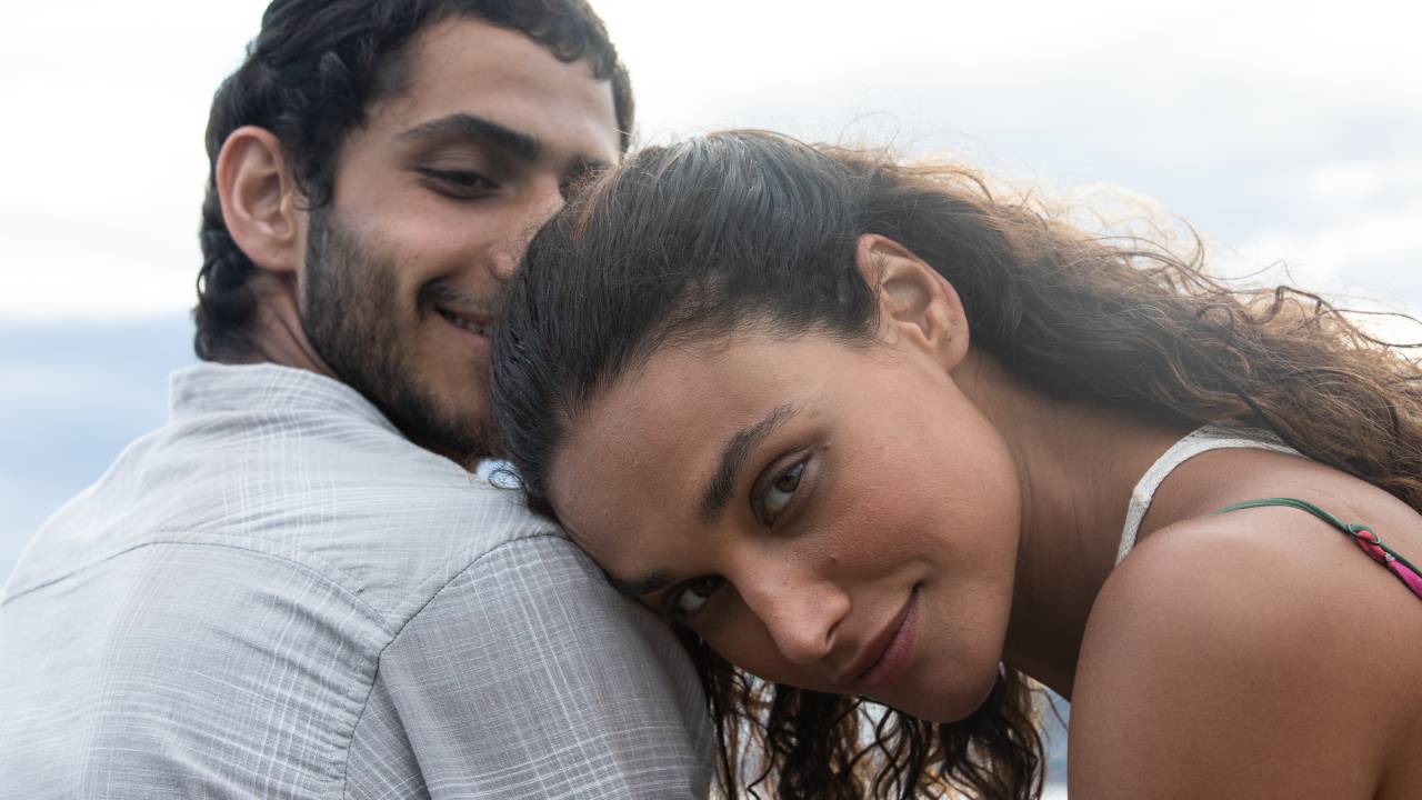 Casal na praia