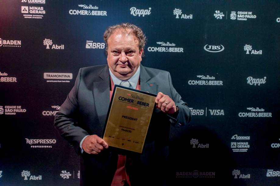 Erick Jacquin: tricampeão pelo francês Président Erick Jacquin: tricampeão pelo francês Président