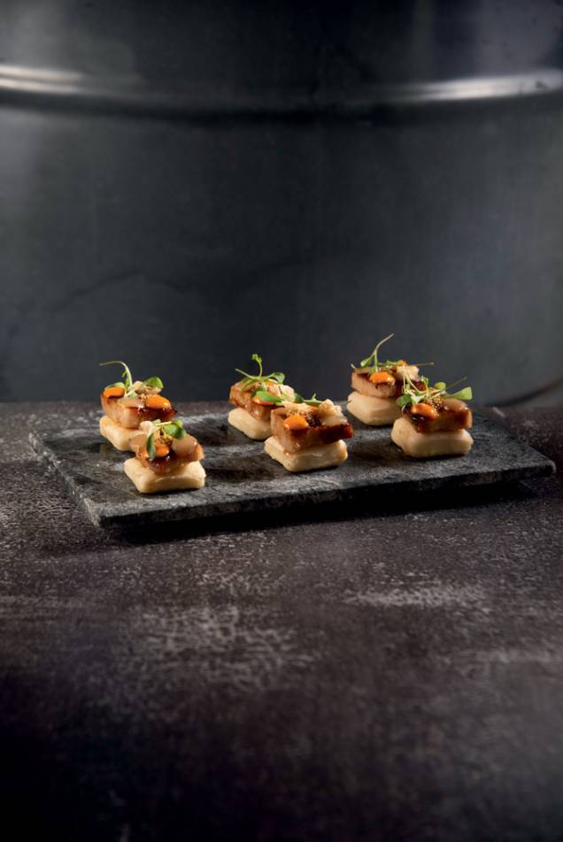 Bao: na forma de canapé Bao: na forma de canapé