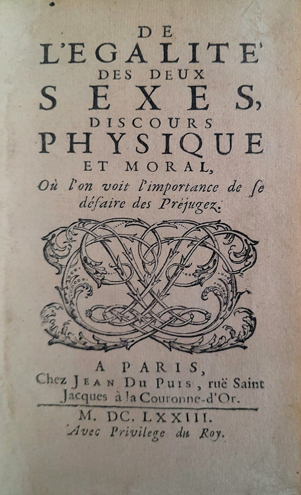 de l’égalité des deux sexes livro feminismo de l’égalité des deux sexes livro feminismo