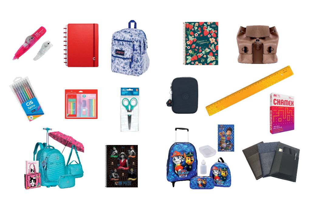 Hora de estudar: material escolar para a volta às aulas