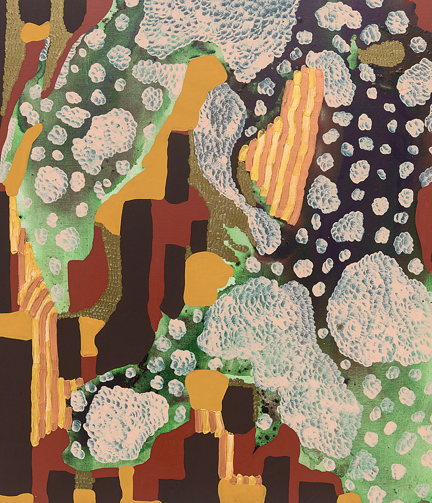 Exposição ‘Líquen teso’ reúne obras abstratas de cinco artistas