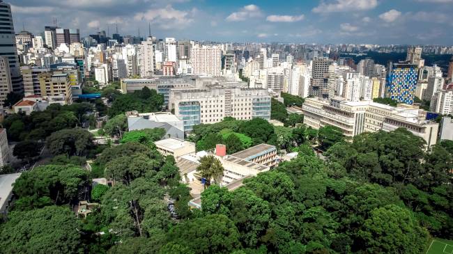 Vista aérea do Instituto Central em 2024