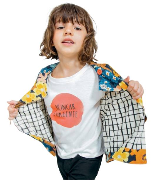 A estampa-lema da Fábula: “Brincar é urgente” A estampa-lema da Fábula: “Brincar é urgente”